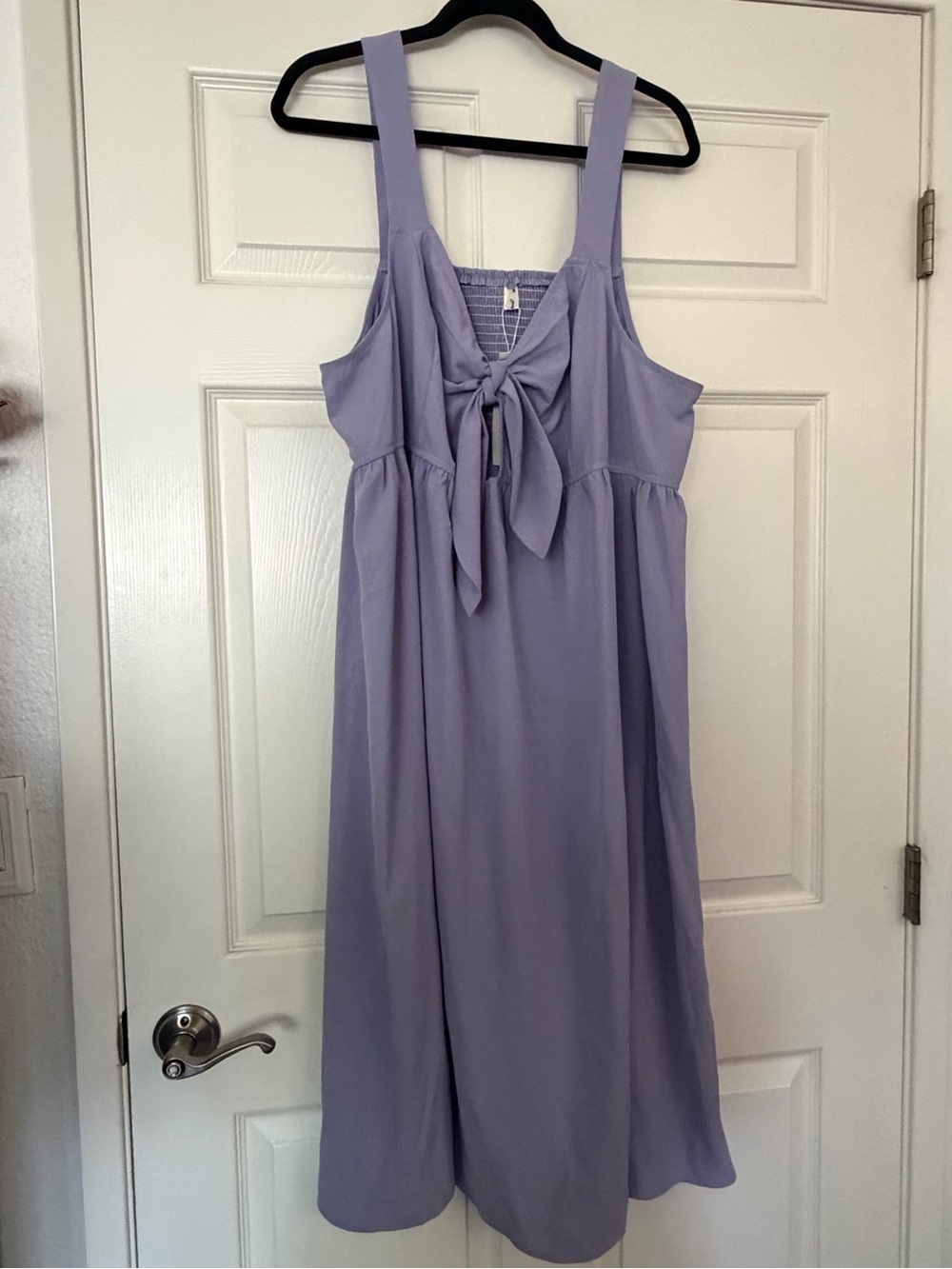 Lilac Tie-Front Sundress for Women